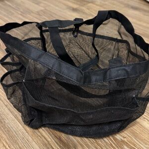 Black Mesh Shower Tote